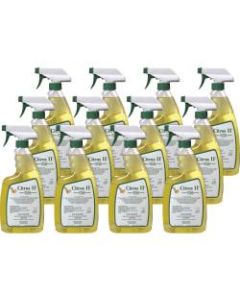 Citrus II Germicidal Cleaner - Ready-To-Use Spray - 22 fl oz (0.7 quart) - Citrus Scent - 12 / Carton - White, Green