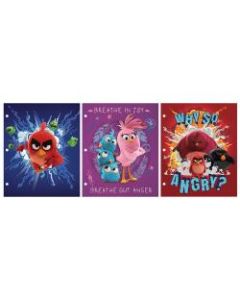 Inkology 2-Pocket Portfolios, 11-3/4in x 9-1/2in, Letter Size, Angry Birds, Pack Of 24 Portfolios