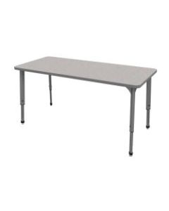 Marco Group Apex Series Rectangle Adjustable Table, 30inH 72inW x 30inD, Gray Nebula/Gray