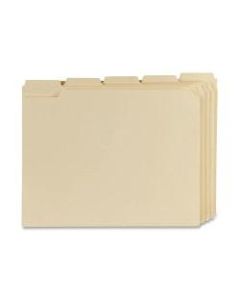 Oxford 1/5-Cut File Folders, Letter Size, Manila, Box Of 100
