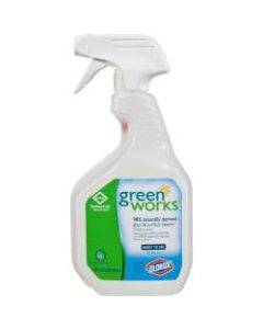 Clorox Commercial Solutions Green Works Glass & Surface Cleaner - Spray - 32 fl oz (1 quart) - 432 / Pallet - Clear