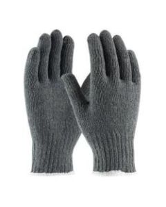 PIP Cotton/Polyester Gloves, 8in, Medium, Gray, Pack Of 12 Pairs