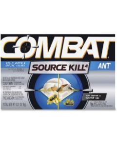 Combat Bait Stations Ant Killer - Ants - 0.21 oz - Black, Silver - 6 / Box