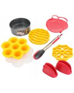 Crock-Pot 7-Piece Pressure Cooker Accessories Starter Kit, Red/Yellow