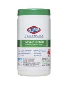 Clorox Healthcare Hydrogen Peroxide Cleaner Disinfectant Wipes - Wipe - 95 / Canister - 450 / Pallet - White