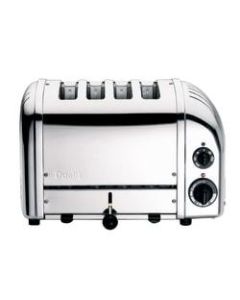 Dualit NewGen Extra-Wide Slot Toaster, 4-Slice, Polished Chrome
