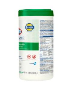 Clorox Healthcare Hydrogen Peroxide Cleaner Disinfectant Wipes - Wipe - 155 / Canister - 6 / Carton - White
