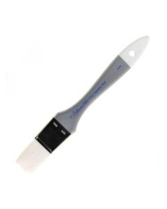 Silver Brush Silverwhite Series Long-Handle Paint Brush, Size 1in, Wash Bristle, Synthetic, Multicolor