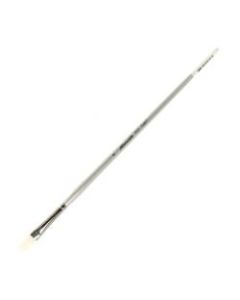 Silver Brush Silverwhite Series Long-Handle Paint Brush, Size 6, Filbert Bristle, Synthetic, Multicolor
