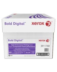 Xerox Bold Digital Printing Paper, Ledger Size (17in x 11in), 100 (U.S.) Brightness, 60 Lb Cover (163 gsm), FSC Certified, 250 Sheets Per Ream, Case Of 5 Reams