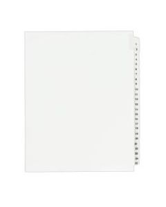 Avery Avery-Style 20% Recycled Standard Collated Legal Dividers, 8 1/2in x 11in, White Dividers/White Tabs, 1-25 Set