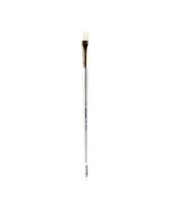 Silver Brush Silverwhite Series Long-Handle Paint Brush, Size 8, Bright Bristle, Synthetic, Multicolor