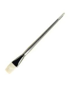 Silver Brush Silverwhite Series Long-Handle Paint Brush, Size 16, Flat Bristle, Synthetic, Multicolor