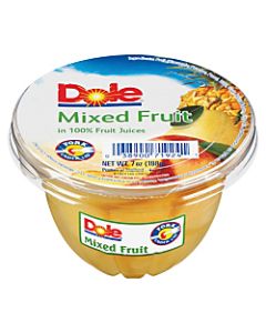 Dole Fruit Cups, Mixed Fruit, 7 Oz, Carton Of 12