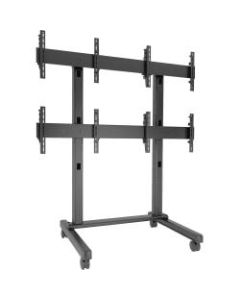Viewsonic WMK-073 Display Cart - 125 lb Capacity - 4 Casters - 72.5in Width x 40.4in Depth x 80.5in Height - TAA Compliant