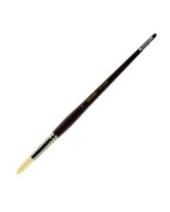 Silver Brush Silverstone Series Paint Brush 1100, Size 12, Round Bristle, Hog Hair, Maroon
