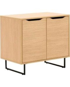 Allermuir Crate 32inW Co-Sideboard Storage Credenza, Oak