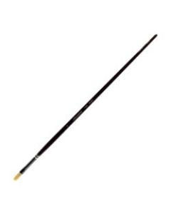 Silver Brush Silverstone Series Paint Brush 1101, Size 2, Flat Bristle, Hog Hair, Maroon