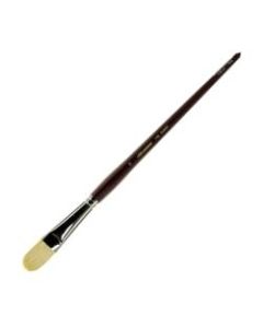 Silver Brush Silverstone Series Paint Brush 1103, Size 12, Filbert Bristle, Hog Hair, Maroon