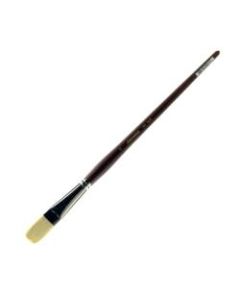 Silver Brush Silverstone Series Paint Brush 1101, Size 12, Flat Bristle, Hog Hair, Maroon