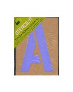 Duro Stencil-It Reusable Oil Board Stencil Set, Lettering, 12in x 8in