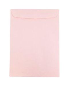 JAM Paper Open-End 6in x 9in Catalog Envelopes, Gummed Seal, Baby Pink, Pack Of 10