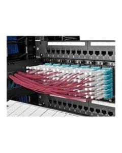 Tripp Lite 10 Gb Duplex Multimode 50/125 OM4 LSZH Fiber Patch Cable (LC/LC), Push/Pull Tabs, Magenta, 4 m (13 ft.)