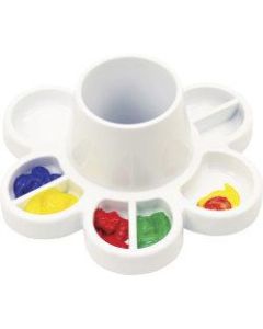 Storex Paint & Water Tray - Paint, Water, Art Project - 6inHeight x 8.30inWidth x 8.30inLength - 6 / Carton - White - Plastic
