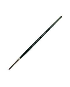 Silver Brush Ruby Satin Series Short-Handle Paint Brush 2502S, Size 2, Bright Bristle, Synthetic, Multicolor