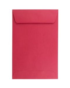JAM Paper Open-End 6in x 9in Catalog Envelopes, Gummed Seal, 30% Recycled, Red, Pack Of 10