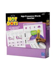 Educational Insights Hot Dots High-Frequency Words Card Set, 8in x 8in, Pre K - Grade 12