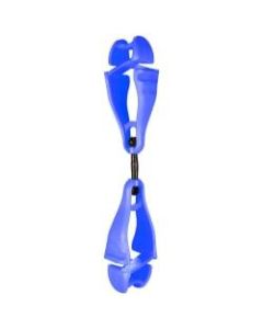 Ergodyne Squids 3420 Swiveling Dual-ClipGlove Holders, 5-1/2in, Blue, Set Of 6 Holders