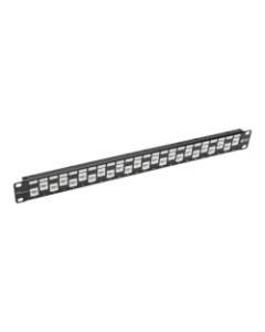 Tripp Lite 24-Port Cat6a Cat6 Cat5e Feed-Through Patch Panel Offset RJ45 1U - 24 Port(s) - 24 x RJ-45 - 1U High - 19in Wide - Rack-mountable