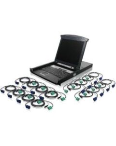 Iogear 16-Port LCD Combo KVM Switch