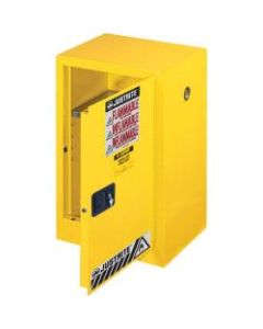 R3 Safety 1-Door Flammable Liquids Cabinet, 23 1/4in x 35in x 23 1/4in, Yellow