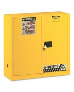 R3 Safety 2-Door Flammable Liquids Cabinet, 44in x 43in x 18in, Yellow