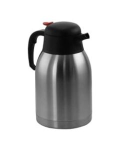 MegaChef 2-Liter Thermal Beverage Carafe, Silver