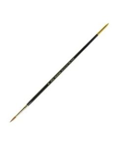 Silver Brush Renaissance Series Long-Handle Paint Brush 7100, Size 12, Round Bristle, Sable Hair, Multicolor