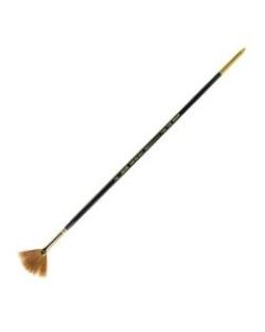 Silver Brush Renaissance Series Long-Handle Paint Brush 7104, Size 2, Fan Bristle, Sable Hair,Multicolor