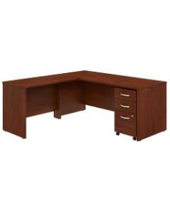 Bush Business Furniture Studio C 72inW x 30inD L-Shaped Desk With Mobile File Cabinet And 42inW Return, Hansen Cherry, Standard Delivery