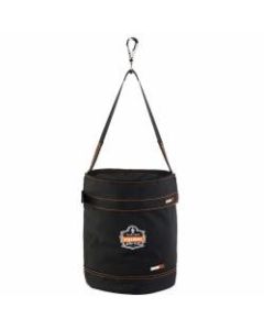 Ergodyne Arsenal 5970T Swiveling Hook Nylon Hoist Bucket With Top, 15in x 12-1/2in, Black