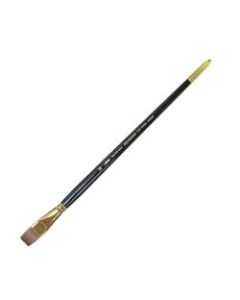 Silver Brush Renaissance Series Long-Handle Paint Brush 7102, Size 18, Bright Bristle, Sable Hair, Multicolor