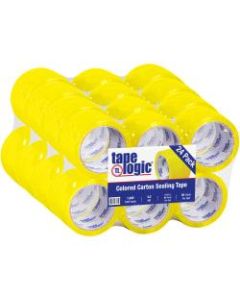 Tape Logic Carton-Sealing Tape, 3in Core, 3in x 55 Yd., Yellow, Pack Of 24