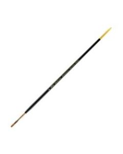 Silver Brush Renaissance Series Long-Handle Paint Brush 7102, Size 4, Bright Bristle, Sable Hair, Multicolor