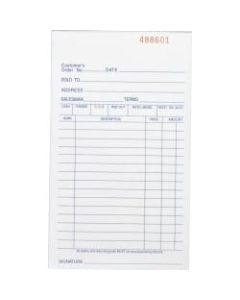 Business Source All-purpose Carbonless Triplicate Forms - 50 Sheet(s) - 3 PartCarbonless Copy - 4 1/8in x 7in Sheet Size - Yellow - 1 Each