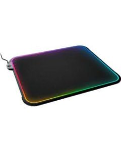 SteelSeries QcK Prism Mouse Pad - Textured - 0.34in x 11.51in x 14.04in Dimension - Silicon, Rubber - Anti-slip