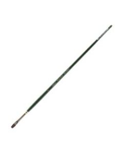 Silver Brush Ruby Satin Series Long-Handle Paint Brush 2502, Size 2, Bright Bristle, Synthetic, Multicolor