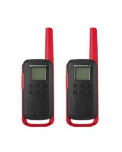 Motorola TalkAbout 2-Way Radios, T210, Black/Red, Pack Of 2 Radios