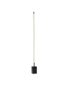 Adesso Felix LED Wall Washer, 65inH, Antique Brass/Black
