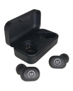 Morpheus 360 Verve HP2500B True Wireless Earbuds - Bluetooth 5.0 In-Ear Headphones with Microphone - Stereo - 30 ft - Earbud - Binaural - In-ear Wireless Headphones - 30 Hour Playtime - Magnetic Charging Case - USB Type-C Fast Charging - Black